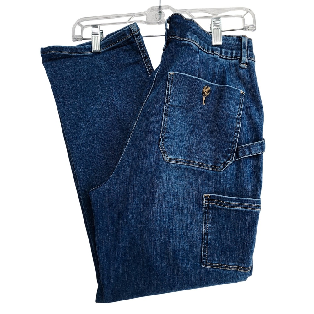 Democracy 10 Blue Sailor Carpenter Jeans Absolution Utility Coastal NauticalBoho